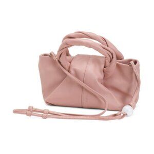 ORYANY Cozy Small Lamb Skin Leather Satchel Handbag Crossbody Blush Pink
